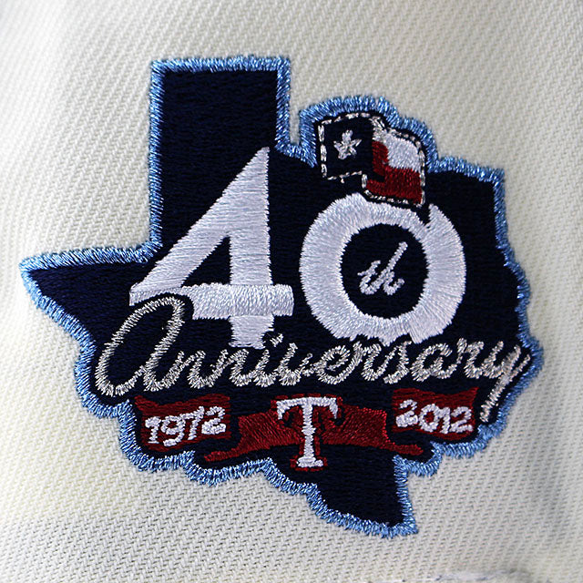 ニューエラ キャップ 9FORTY テキサス レンジャーズ MLB 40TH GREY BOTTOM A-FRAME SNAPBACK CAP CREAM