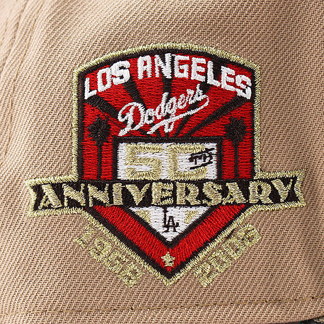 ニューエラ キャップ 9FORTY ロサンゼルス ドジャース MLB 50TH GREEN BOTTOM A-FRAME SNAPBACK CAP CAMEL
