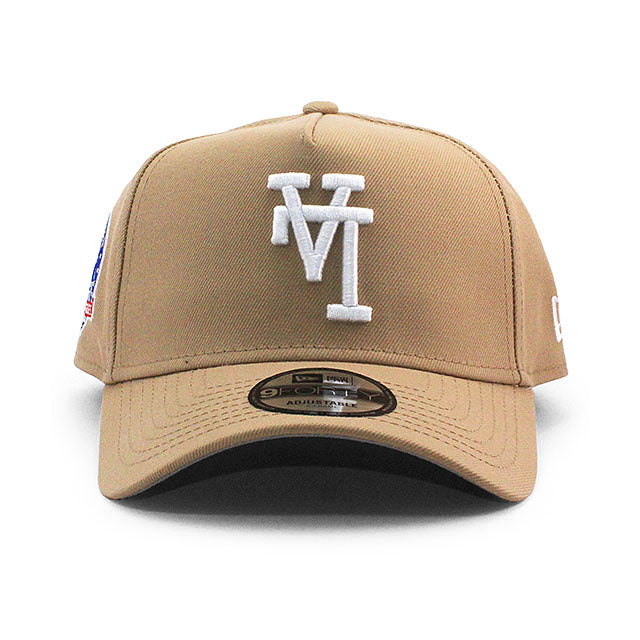 ニューエラ キャップ 9FORTY ロサンゼルス ドジャース MLB 60TH GREY BOTTOM A-FRAME SNAPBACK CAP CAMEL