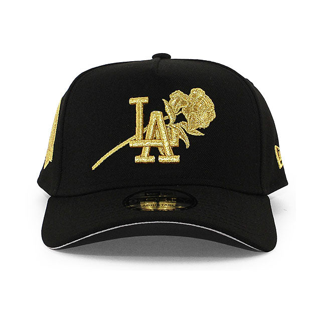 ニューエラ キャップ 9FORTY ロサンゼルス ドジャース MLB 60TH GREY BOTTOM A-FRAME SNAPBACK CAP BLACK