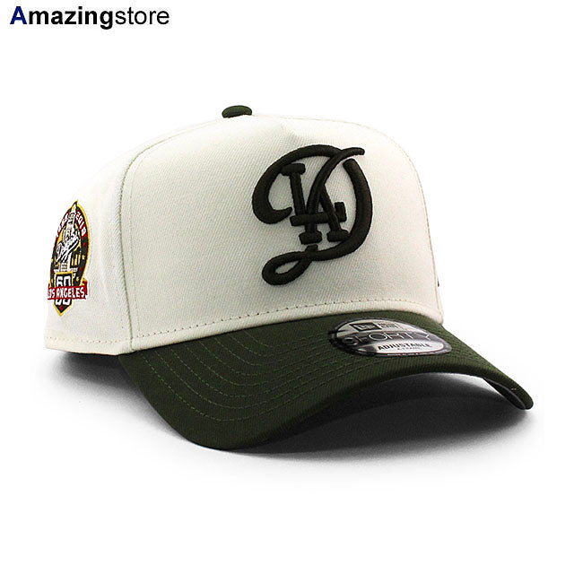 ニューエラ キャップ 9FORTY ロサンゼルス ドジャース MLB 60TH GREY BOTTOM A-FRAME SNAPBACK CAP CREAM