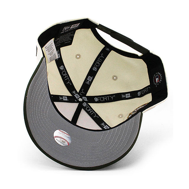 ニューエラ キャップ 9FORTY ロサンゼルス ドジャース MLB 60TH GREY BOTTOM A-FRAME SNAPBACK CAP CREAM