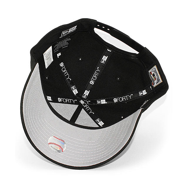 ニューエラ キャップ 9FORTY カンザスシティ ロイヤルズ MLB 1985 WORLD SERIES 30TH GREY BOTTOM A-FRAME SNAPBACK CAP BLACK