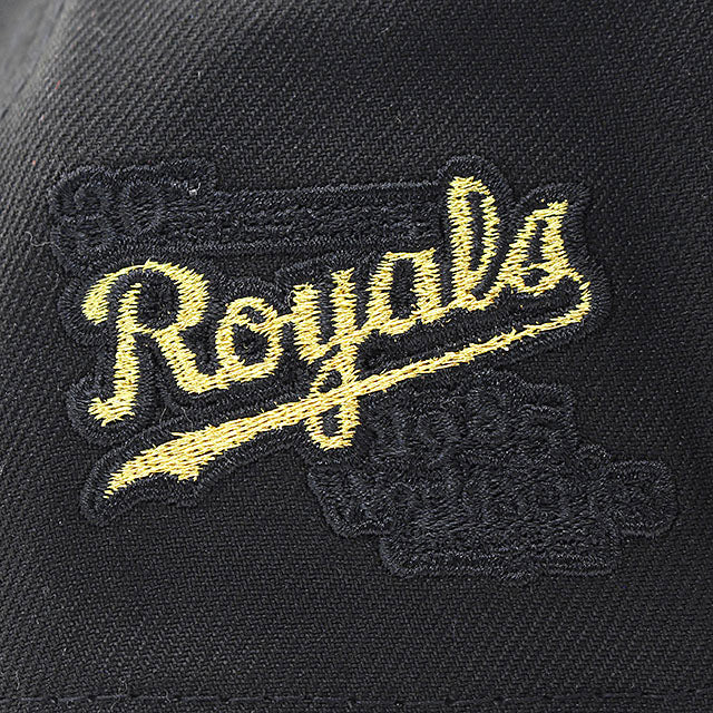 ニューエラ キャップ 9FORTY カンザスシティ ロイヤルズ MLB 1985 WORLD SERIES 30TH GREY BOTTOM A-FRAME SNAPBACK CAP BLACK