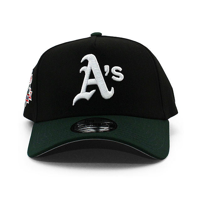 ニューエラ キャップ 9FORTY オークランド アスレチックス MLB 1989 WORLD SERIES GREY BOTTOM A-FRAME SNAPBACK CAP BLACK
