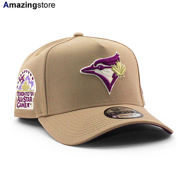 ニューエラ キャップ 9FORTY トロント ブルージェイズ MLB 1991 ALL STAR GAME PURPLE BOTTOM A-FRAME SNAPBACK CAP CAMEL