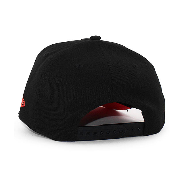 ニューエラ キャップ 9FORTY シカゴ ホワイトソックス MLB 1991 INAUGURAL YEAR LAVA RED BOTTOM A-FRAME SNAPBACK CAP BLACK