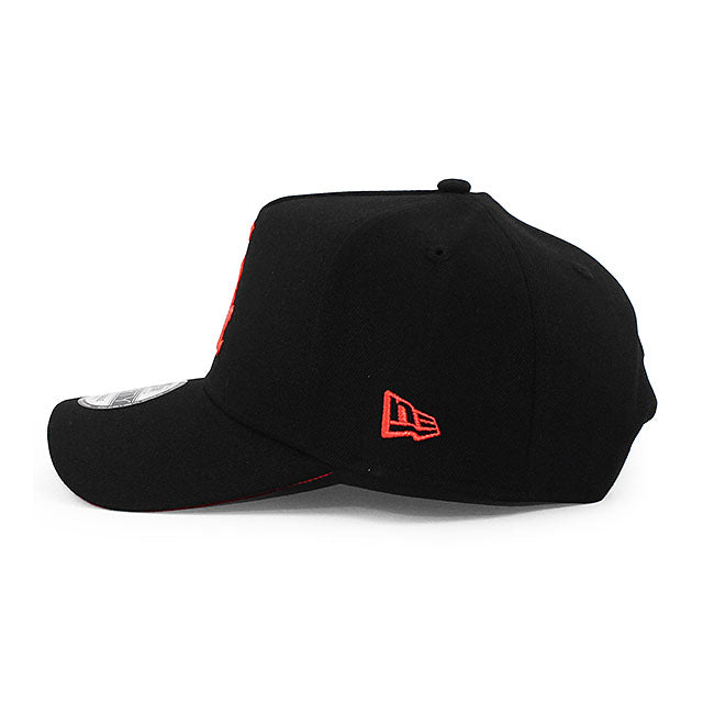 ニューエラ キャップ 9FORTY シカゴ ホワイトソックス MLB 1991 INAUGURAL YEAR LAVA RED BOTTOM A-FRAME SNAPBACK CAP BLACK