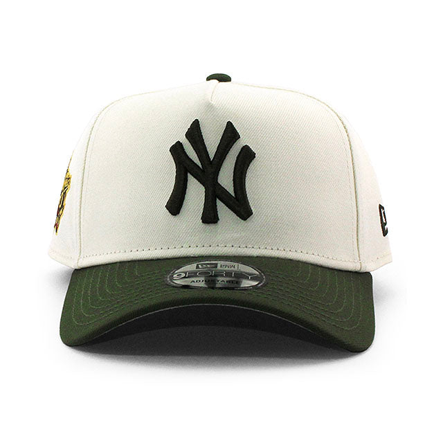 ニューエラ キャップ 9FORTY ニューヨーク ヤンキース MLB 1999 WORLD SERIES GREY BOTTOM A-FRAME SNAPBACK CAP CREAM
