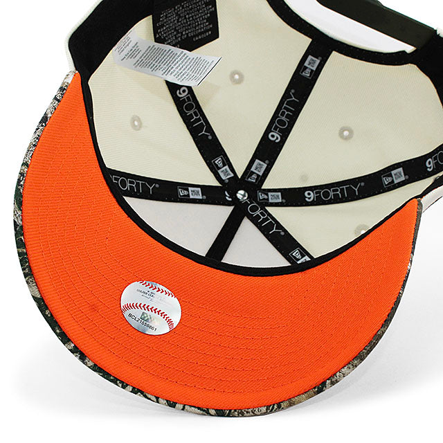 ニューエラ キャップ 9FORTY ニューヨーク ヤンキース MLB 1999 WORLD SERIES GREY BOTTOM A-FRAME SNAPBACK CAP CREAM