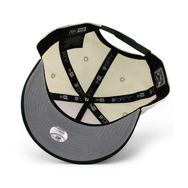 ニューエラ キャップ 9FORTY スナップバック カンザスシティ ロイヤルズ MLB AL 100TH GREY BOTTOM A-FRAME SNAPBACK CAP CREAM