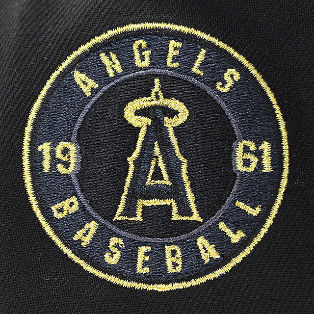 ニューエラ キャップ 9FORTY ロサンゼルス エンゼルス MLB MLB 1961 INAUGURAL SEASON GREY BOTTOM A-FRAME SNAPBACK CAP BLACK