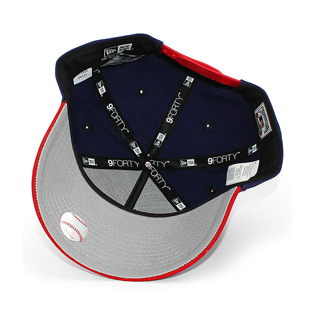 ニューエラ キャップ 9FORTY トロント ブルージェイズ MLB GREY BOTTOM A-FRAME SNAPBACK CAP NAVY