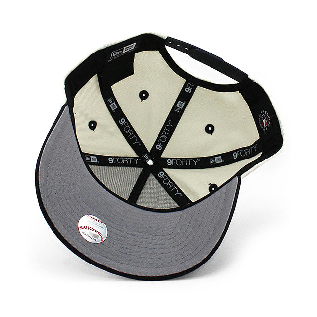 ニューエラ キャップ 9FORTY トロント ブルージェイズ MLB 2025 AMERICAN LEAGUE CHAMPIONS GREY BOTTOM A-FRAME SNAPBACK CAP CREAM