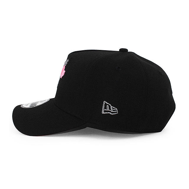 ニューエラ キャップ 9FORTY トロント ブルージェイズ MLB 2025 AMERICAN LEAGUE CHAMPIONS PINK BOTTOM A-FRAME SNAPBACK CAP BLACK