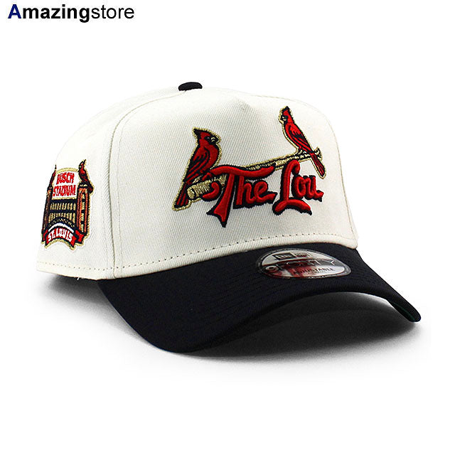 ニューエラ キャップ 9FORTY セントルイス カージナルス MLB BUSCH STADIUM FINALS SEASON GREEN BOTTOM A-FRAME SNAPBACK CAP CREAM