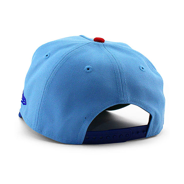 ニューエラ キャップ 9FORTY シカゴ カブス MLB WRIGLEY FIELD SLOGAN KELLY GREEN BOTTOM A-FRAME SNAPBACK CAP CREAM LT BLUE