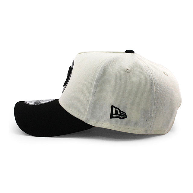 ニューエラ キャップ 9FORTY シカゴ カブス MLB BE ALERT FOR FOUL BALLS GREY BOTTOM A-FRAME SNAPBACK CAP CREAM