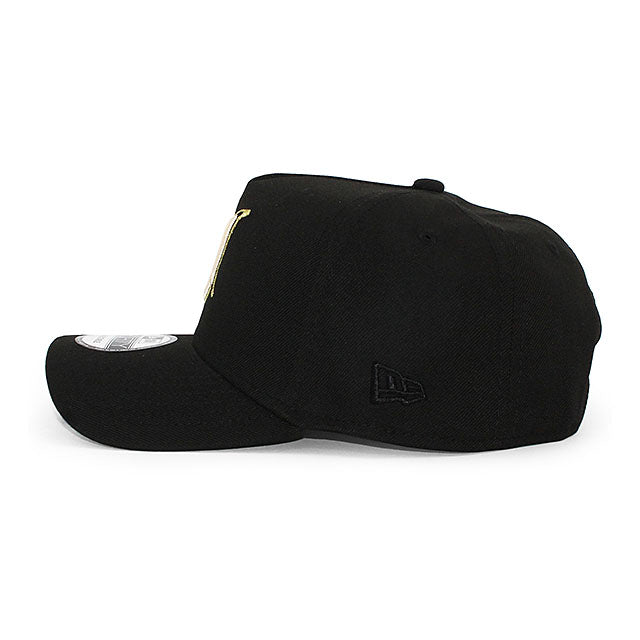 ニューエラ キャップ 9FORTY クリーブランド インディアンス MLB 10TH GREEN BOTTOM A-FRAME SNAPBACK CAP BLACK