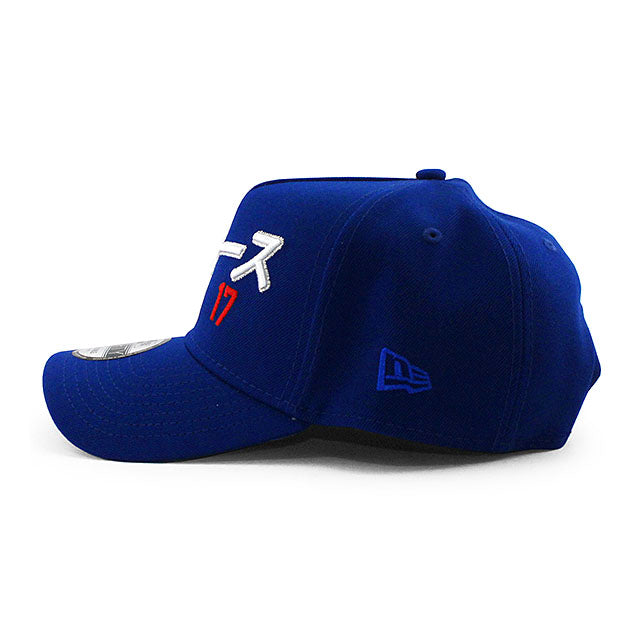 大谷翔平モデル ニューエラ キャップ 9FORTY ロサンゼルス ドジャース MLB GREY BOTTOM A-FRAME SNAPBACK CAP BLUE