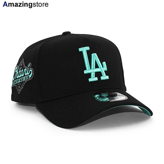 大谷翔平モデル ニューエラ キャップ 9FORTY ロサンゼルス ドジャース MLB 2024 NL MVP TIFFANY BOTTOM A-FRAME SNAPBACK CAP BLACK