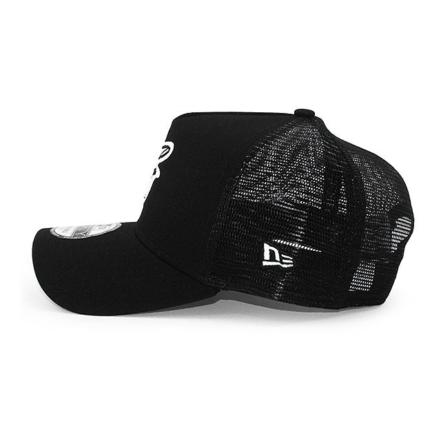 ニューエラ メッシュキャップ 9FORTY ボルチモア オリオールズ MLB A-FRAME TRUCKER MESH CAP BLACK