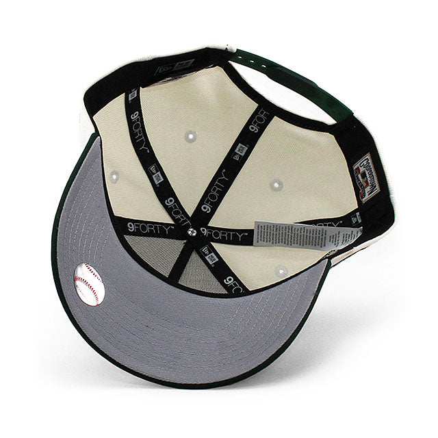 ニューエラ キャップ 9FORTY ボストン レッドソックス MLB FENWAY PARK GREY BOTTOM A-FRAME SNAPBACK CAP CREAM