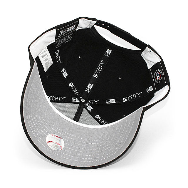 ニューエラ キャップ 9FORTY トロント ブルージェイズ MLB ROGERS CENTRE GREY BOTTOM A-FRAME SNAPBACK CAP BLACK