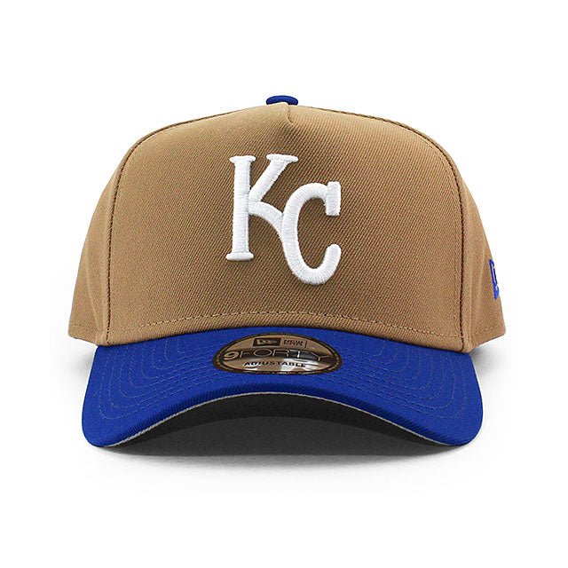 ニューエラ キャップ 9FORTY カンザスシティ ロイヤルズ MLB A-FRAME SNAPBACK CAP KHAKI