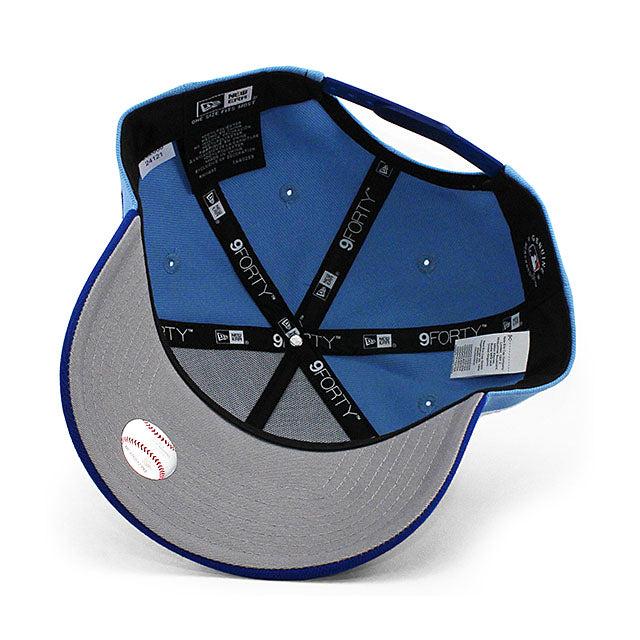 ニューエラ キャップ 9FORTY カンザスシティ ロイヤルズ MLB GREY BOTTOM A-FRAME SNAPBACK CAP BLUE
