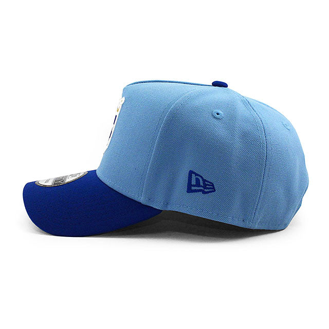 ニューエラ キャップ 9FORTY カンザスシティ ロイヤルズ MLB GREY BOTTOM A-FRAME SNAPBACK CAP BLUE