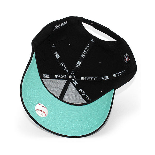 ニューエラ キャップ 9FORTY ニューヨーク ヤンキース MLB SUBWAY SERIES TIFFANY BOTTOM A-FRAME SNAPBACK CAP BLACK