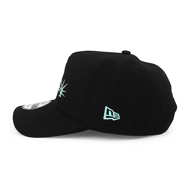 ニューエラ キャップ 9FORTY ニューヨーク ヤンキース MLB SUBWAY SERIES TIFFANY BOTTOM A-FRAME SNAPBACK CAP BLACK