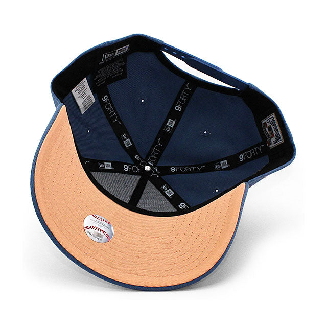 ニューエラ キャップ 9FORTY シカゴ ホワイトソックス MLB COMISKEY PARK PEACH BOTTOM A-FRAME SNAPBACK CAP F BLUE