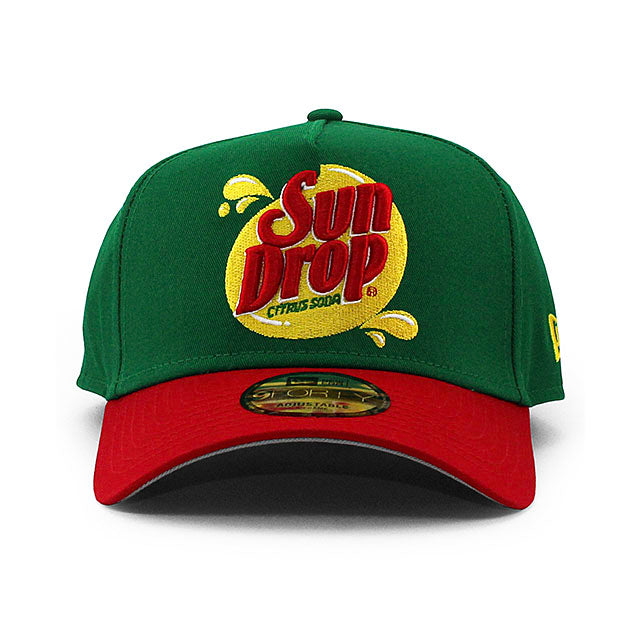 ニューエラ キャップ 9FORTY ナスカー デイル アーンハート ジュニア SUN DROP A-FRAME SNAPBACK CAP GREEN