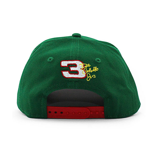 ニューエラ キャップ 9FORTY ナスカー デイル アーンハート ジュニア SUN DROP A-FRAME SNAPBACK CAP GREEN