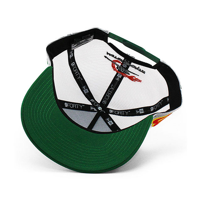 ニューエラ メッシュキャップ 9FORTY ナスカー デイル アーンハート ジュニア SUN DROP A-FRAME TRUCKER MESH CAP GREEN