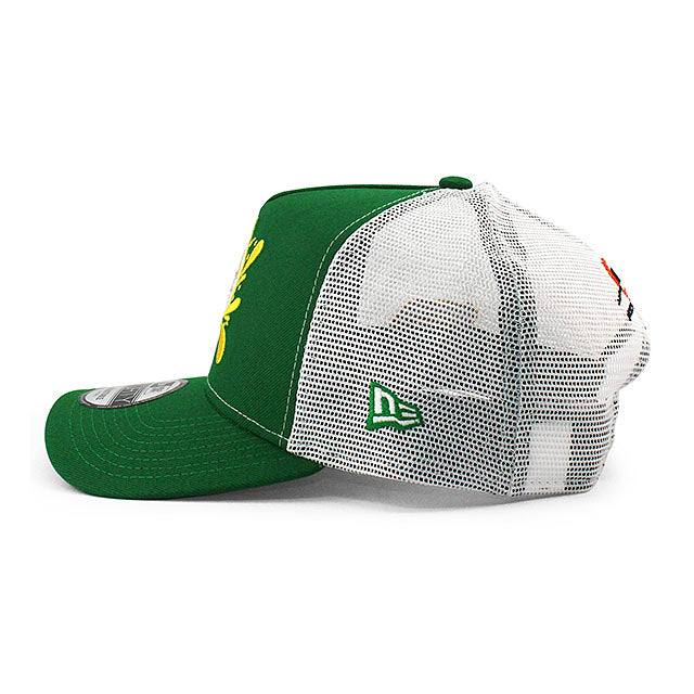 ニューエラ メッシュキャップ 9FORTY ナスカー デイル アーンハート ジュニア SUN DROP A-FRAME TRUCKER MESH CAP GREEN