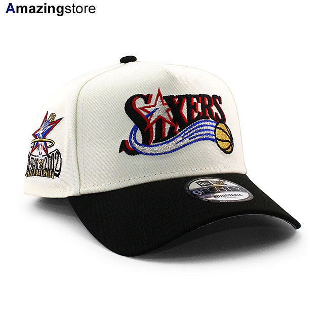 ニューエラ キャップ 9FORTY フィラデルフィア 76ERS NBA 2002 ALL STAR GREY BOTTOM A-FRAME SNAPBACK CAP CREAM