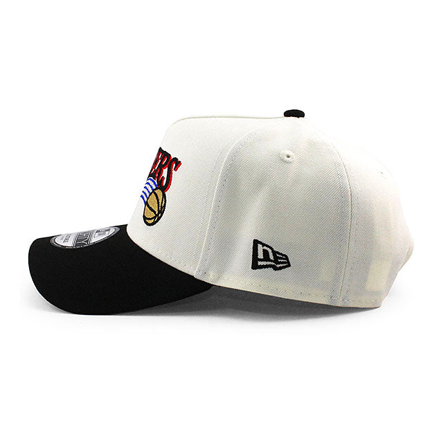 ニューエラ キャップ 9FORTY フィラデルフィア 76ERS NBA 2002 ALL STAR GREY BOTTOM A-FRAME SNAPBACK CAP CREAM