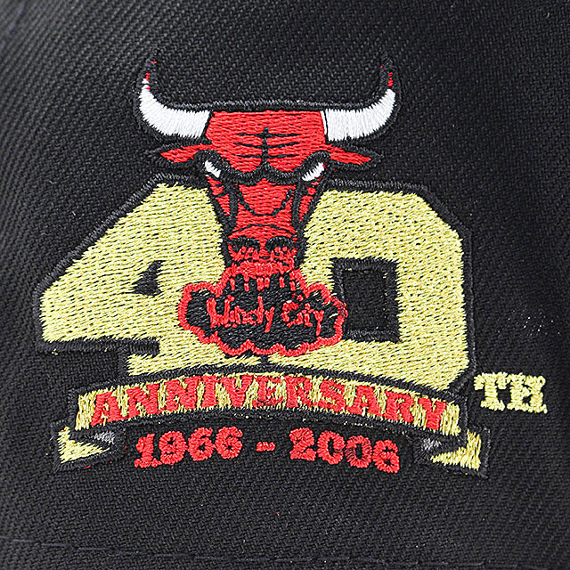 ニューエラ キャップ 9FORTY シカゴ ブルズ NBA 40TH GREY BOTTOM A-FRAME SNAPBACK CAP BLACK