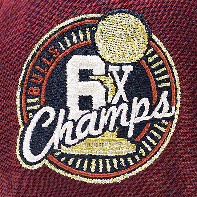 ニューエラ キャップ 9FORTY シカゴ ブルズ NBA 6X CHAMPIONS GREY BOTTOM A-FRAME SNAPBACK CAP MAROON