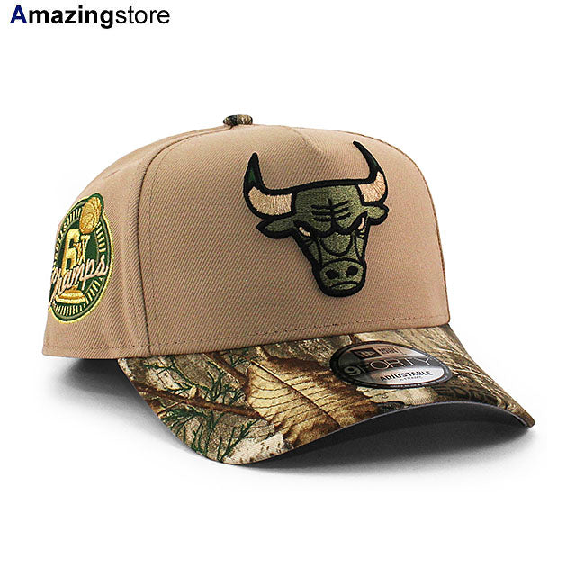 ニューエラ キャップ 9FORTY シカゴ ブルズ NBA 6X CHAMPIONS GREY BOTTOM A-FRAME SNAPBACK CAP CAMEL