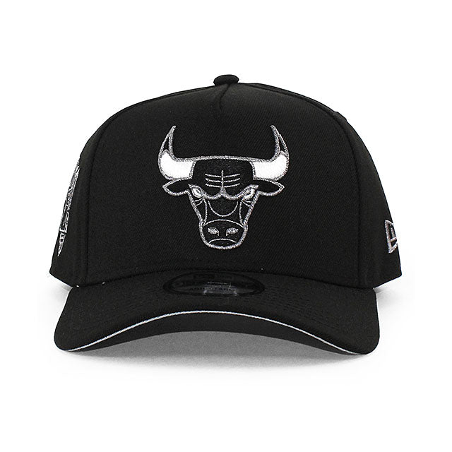ニューエラ キャップ 9FORTY シカゴ ブルズ NBA 6X CHAMPIONS GREY BOTTOM A-FRAME SNAPBACK CAP BLACK