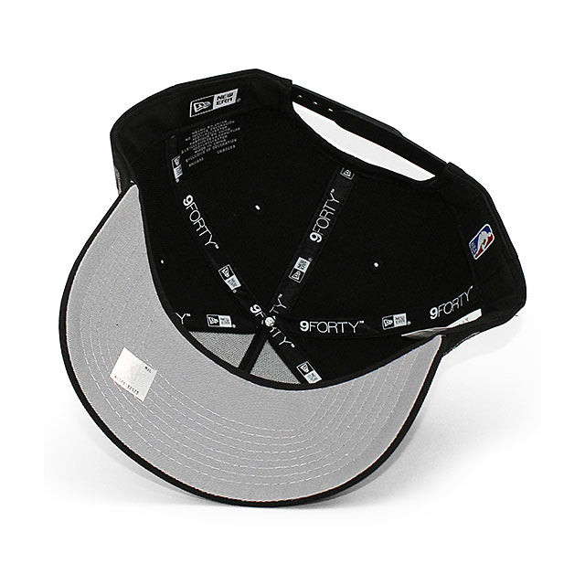 ニューエラ キャップ 9FORTY シカゴ ブルズ NBA 6X CHAMPIONS GREY BOTTOM A-FRAME SNAPBACK CAP BLACK