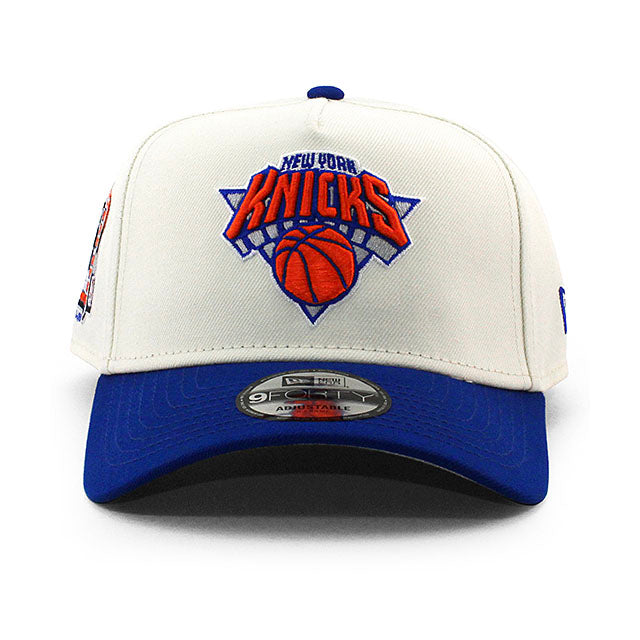 ニューエラ キャップ 9FORTY ニューヨーク ニックス NBA 1998 ALL STAR GREY BOTTOM A-FRAME SNAPBACK CAP CREAM
