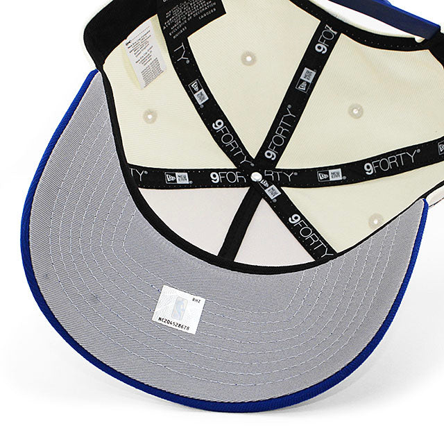 ニューエラ キャップ 9FORTY ニューヨーク ニックス NBA 1998 ALL STAR GREY BOTTOM A-FRAME SNAPBACK CAP CREAM