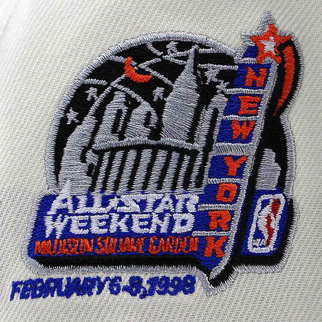 ニューエラ キャップ 9FORTY ニューヨーク ニックス NBA 1998 ALL STAR GREY BOTTOM A-FRAME SNAPBACK CAP CREAM