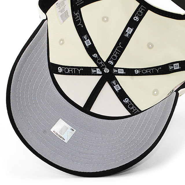 ニューエラ キャップ 9FORTY シカゴ ブルズ 1996 NBA CHAMPIONS GREY BOTTOM A-FRAME SNAPBACK CAP CREAM