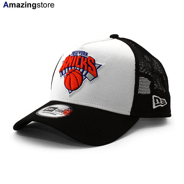 ニューエラ メッシュキャップ 9FORTY ニューヨーク ニックス NBA A-FRAME TRUCKER MESH CAP BLACK